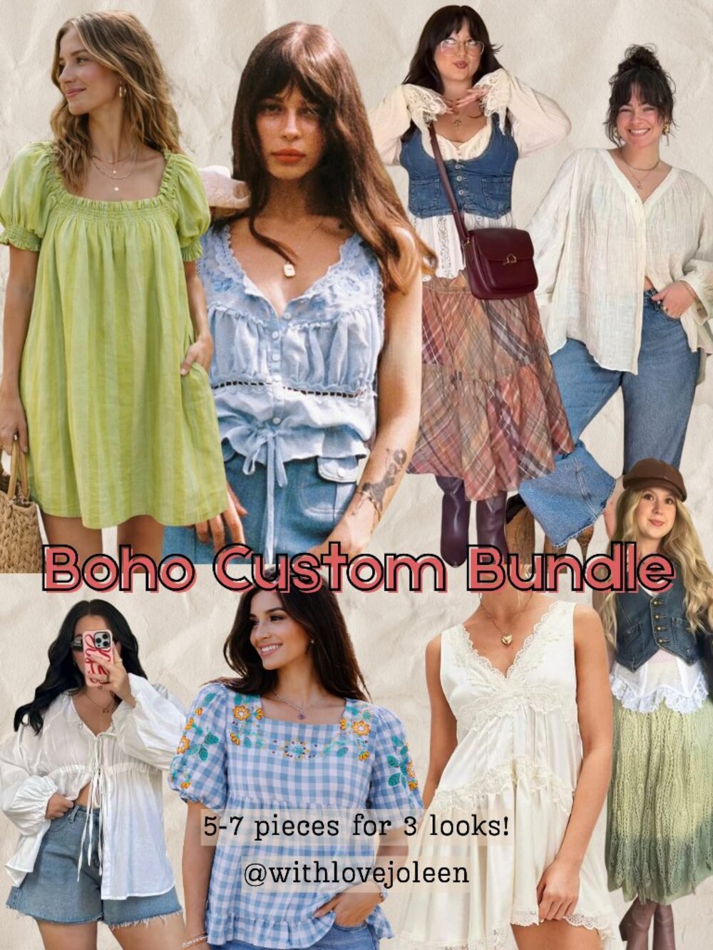 Boho Custom Bundle | 5–7 Pieces | Create 3+ Outfits
